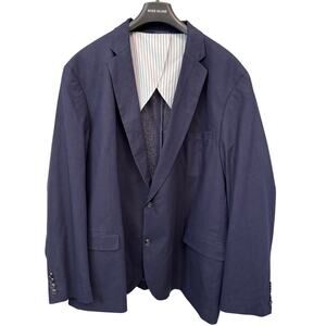 New JOHNNY BIGG Men’s Navy Blue Casual Classic Button Up Blazer Size 7XL